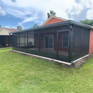 Screened room installation in Kissimmee, Florida - customer review