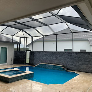 Pool enclosure installation in Davenport, FL