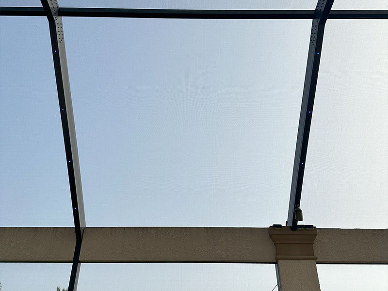 Screen repairs made to screen panel that had damage.