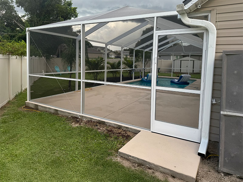 Concrete installation. Backyard concrete install. Pergola installation by MD Construction. Garage screen enclosures. Front lanai installation review. Screen enclosures. Screening a lanai. Screen enclosures near me. Sunrooms Orlando Florida. Poop Lanai. Sunroom Orlando fl. Lanai Patio enclosure. Patio enclosure suppliers. Patio cover with screen. Pool enclosure florida. patio cover screen. florida screened in porch. screen patio covers. pool screen enclosures florida. screen pool enclosures florida. patio screen enclosures near me. florida porches