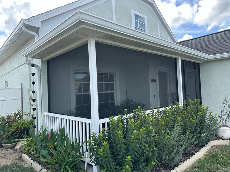 Finished front lanai in Davenport.