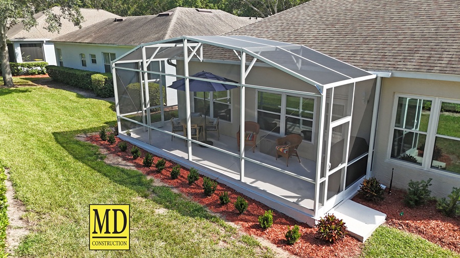 MD Construction dome screen room enclosure