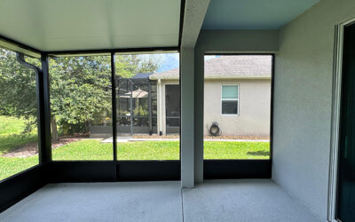 Existing Lanai Expanded Into A Beautiful Screen Room in Clermont, FL
