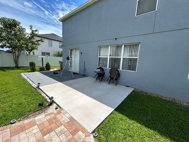 Concrete installation in Kissimmee from MD Construction and screen enclosure company located in Winter Haven Florida.