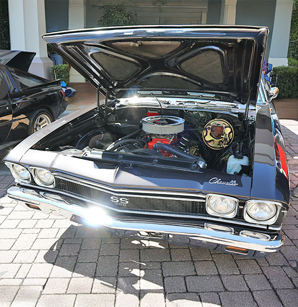 Solivita annual car show 1968 chevy chevelle ss on display. MD construction sponsoring this annual car show as a red corporate sponsor.
