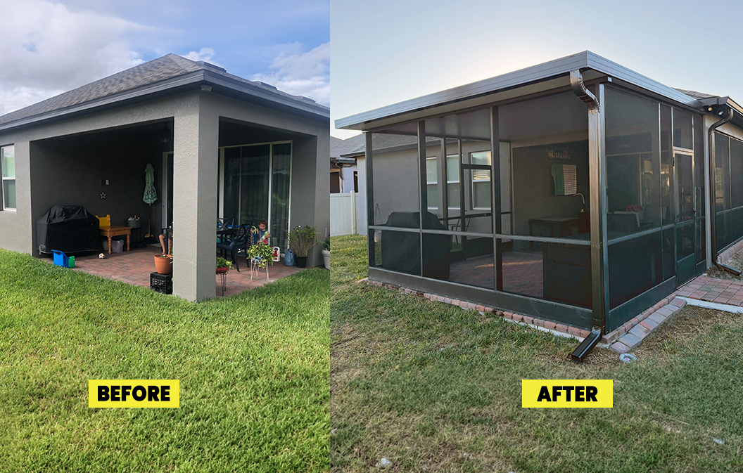 Covered Lanai to Screen Room: A Two-Phase Winter Garden Upgrade