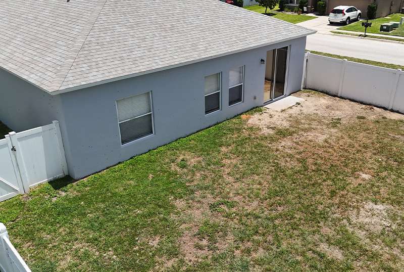 Before screen room installation in Auburndale, Florida.